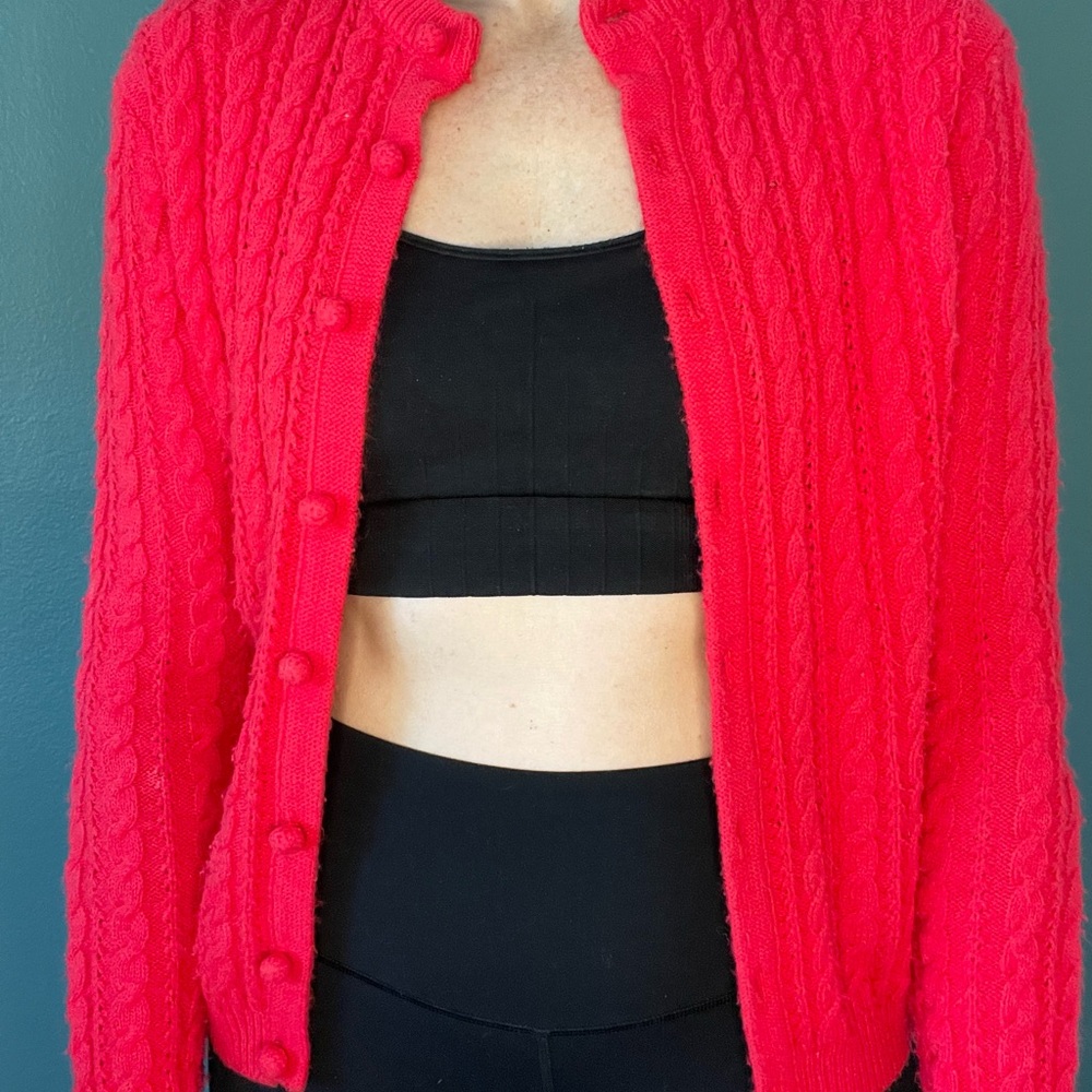 Vintage Red Cardigan